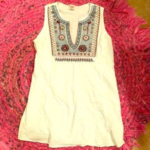 Boho embroidered top